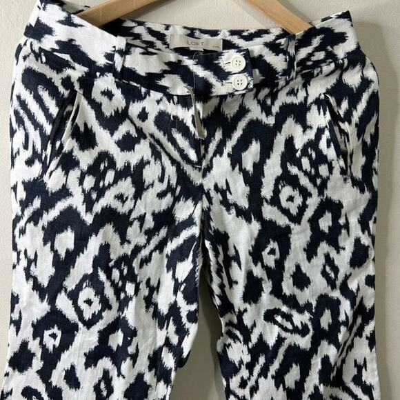 Ann Taylor LOFT Marisa Linen Wide Leg Pants Size 2P - Picture 7 of 8